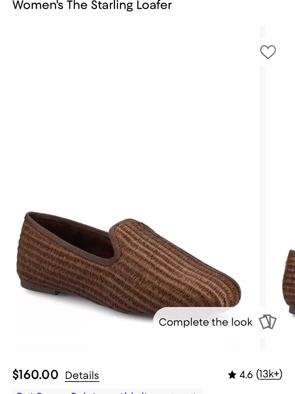 Birdies The Starling Loafer in Brown Woven